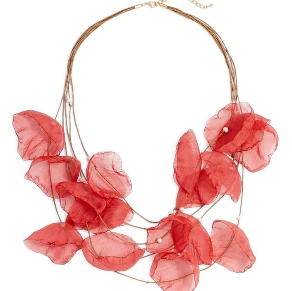 - Stella & ruby chiffon flower necklace